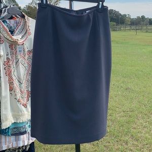 Grey Lined Business Skirt